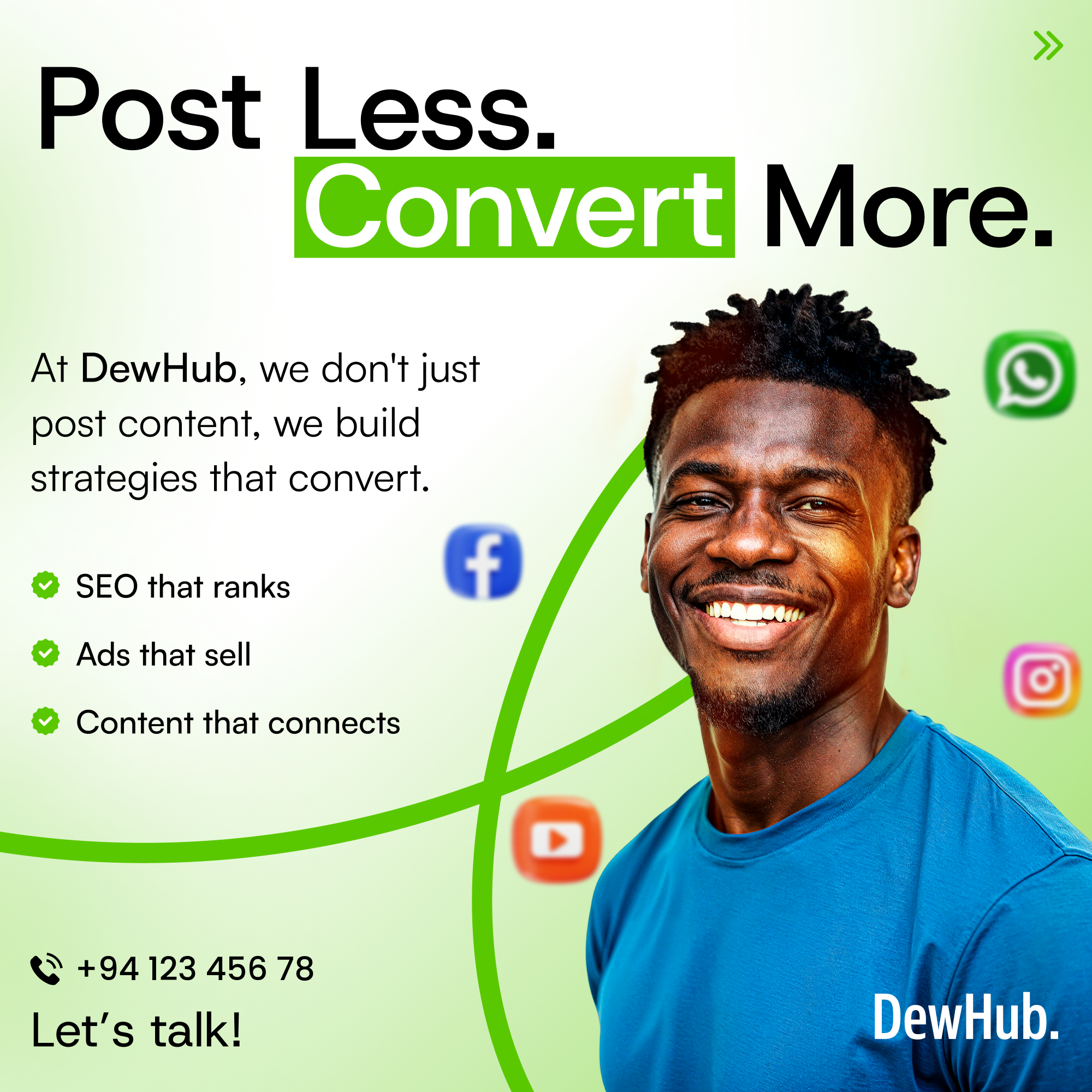 Post Less. Convert More.